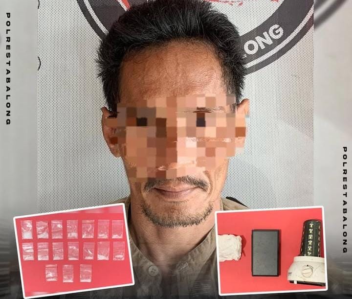 Foto : Tersangka pengedar Narkoba yang berhasil di amankan jajaran Polres Tabalong. (Suarajurnalis.id/ED)